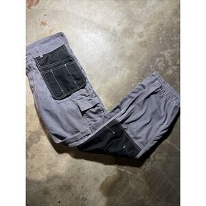 SKYLINE WEARS VTG Y2K CARGO PANTS GRAY UTILITY WORKWEAR COTTON MENS SZ 32x32